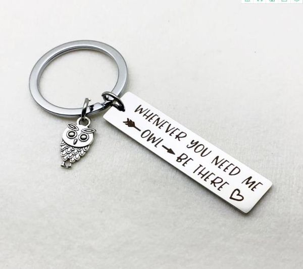 simple keychain man whenever you need me owl key holder bags letter color zinc alloy key chain1709282, Silver
simple keychain man whenever you need me owl key holder bags letter color zinc alloy key chain1709282, Silver