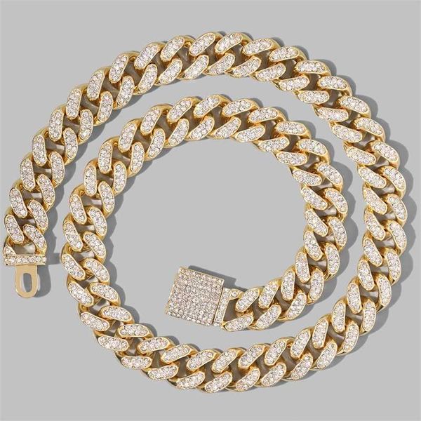 strands hip hop 13mm cuban chain necklace for women bling iced out full rhinestone paved link necklaces fashion jewelry gift 230613, Black
strands hip hop 13mm cuban chain necklace for women bling iced out full rhinestone paved link necklaces fashion jewelry gift 230613, Black