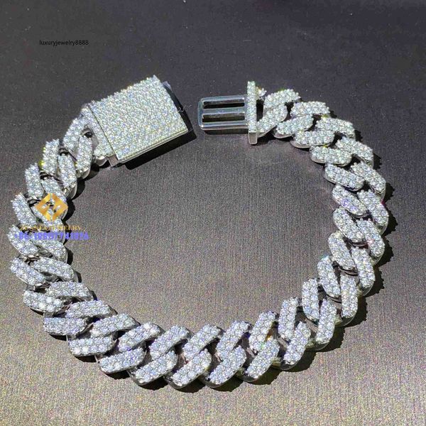 low factory price iced out hip hop moissanite cuban bracelet diamond mens cuban link cuban chain bracelet, Silver
low factory price iced out hip hop moissanite cuban bracelet diamond mens cuban link cuban chain bracelet, Silver