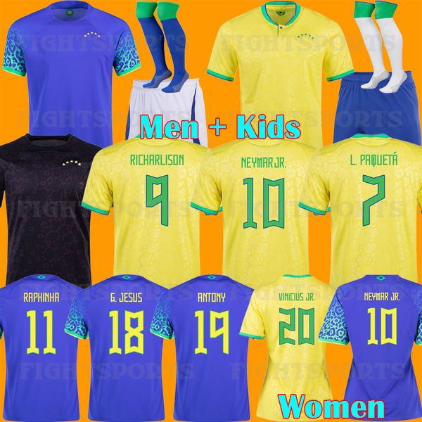 2022 brasil soccer jerseys camiseta de futbol paqueta brazil neres coutinho football kit marcelo pele casemiro brasil mens kids sets, Black;yellow
2022 brasil soccer jerseys camiseta de futbol paqueta brazil neres coutinho football kit marcelo pele casemiro brasil mens kids sets, Black;yellow