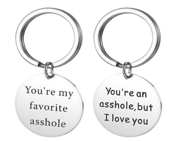 stainless steel heart ring keychain quot you039re you are my favorite assholequot key chain keyforb lettering charm valenti2636607, Silver
stainless steel heart ring keychain quot you039re you are my favorite assholequot key chain keyforb lettering charm valenti2636607, Silver