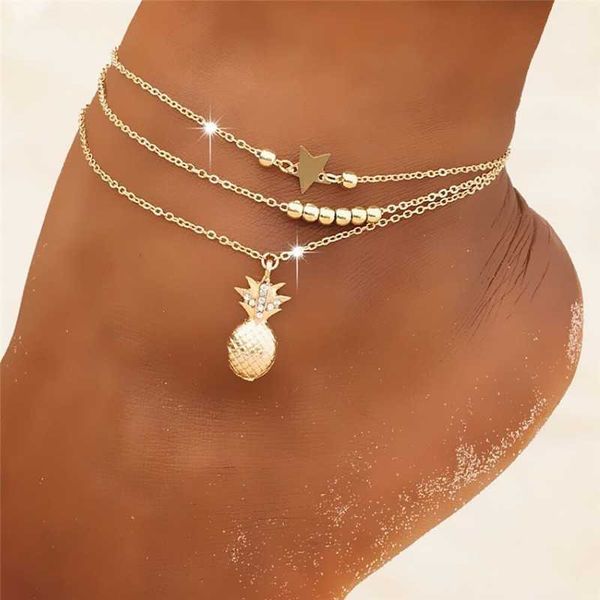 anklets bohemia gold silver color chain ankle bracelet on leg foot jewelry boho pineapple star charm anklet set for women accessories 230607, Red;blue
anklets bohemia gold silver color chain ankle bracelet on leg foot jewelry boho pineapple star charm anklet set for women accessories 230607, Red;blue