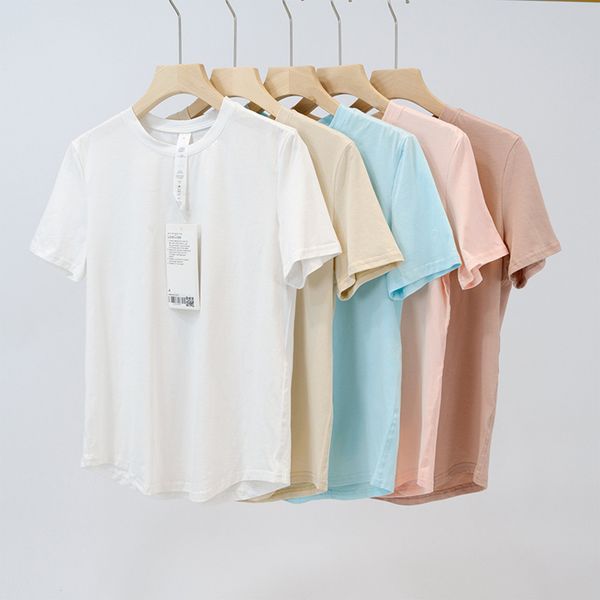 womens lu yoga love t-shirt summer womens round collar short sleeve elastic breathable sports fitness solid color ll070
womens lu yoga love t-shirt summer womens round collar short sleeve elastic breathable sports fitness solid color ll070