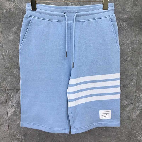 time breate tb classic yarn woven shorts with four bars light blue sport capris trendy, Black
time breate tb classic yarn woven shorts with four bars light blue sport capris trendy, Black