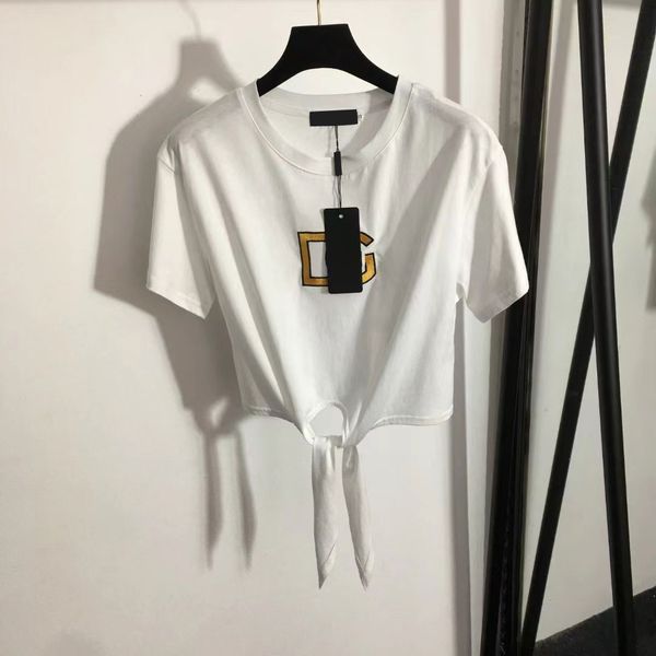 2023 summer casual tshirt designer clothes women letter t shirt short sleeve chest embroidery tie short waist short sleeve t-shirt white bla
2023 summer casual tshirt designer clothes women letter t shirt short sleeve chest embroidery tie short waist short sleeve t-shirt white bla