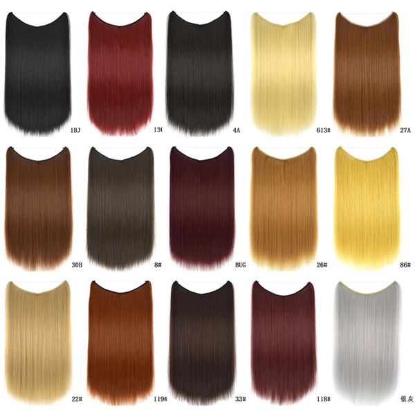 22 inch invisible line hair extensions long straight natural look variety of styles available enhance your beauty, Black;brown
22 inch invisible line hair extensions long straight natural look variety of styles available enhance your beauty, Black;brown