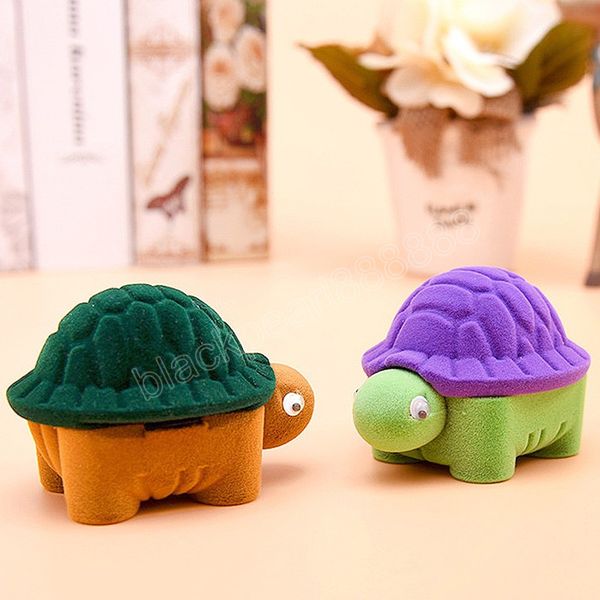 cute turtle tortoise shape ring velvet storage box necklace earring organizer jewelry display lover romantic gift case, Black;white
cute turtle tortoise shape ring velvet storage box necklace earring organizer jewelry display lover romantic gift case, Black;white
