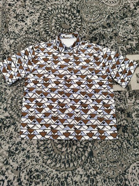 highend brand mens shirt summer fashion printing design european size loose version of luxury designer casual short sleeved shirt, White;black
highend brand mens shirt summer fashion printing design european size loose version of luxury designer casual short sleeved shirt, White;black