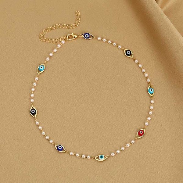 beaded necklaces lucky turkish eye choker necklace for women small pearl chains collar girls short neck pearls jewelry gifts 230613, Silver
beaded necklaces lucky turkish eye choker necklace for women small pearl chains collar girls short neck pearls jewelry gifts 230613, Silver