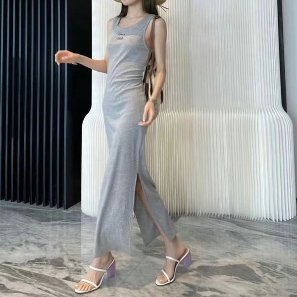 2023 designer women's dress fashion casual letter shirt slit tank long dress dresses casual luxurys clothing skirt ladies my spotify st, Black;gray
2023 designer women's dress fashion casual letter shirt slit tank long dress dresses casual luxurys clothing skirt ladies my spotify st, Black;gray