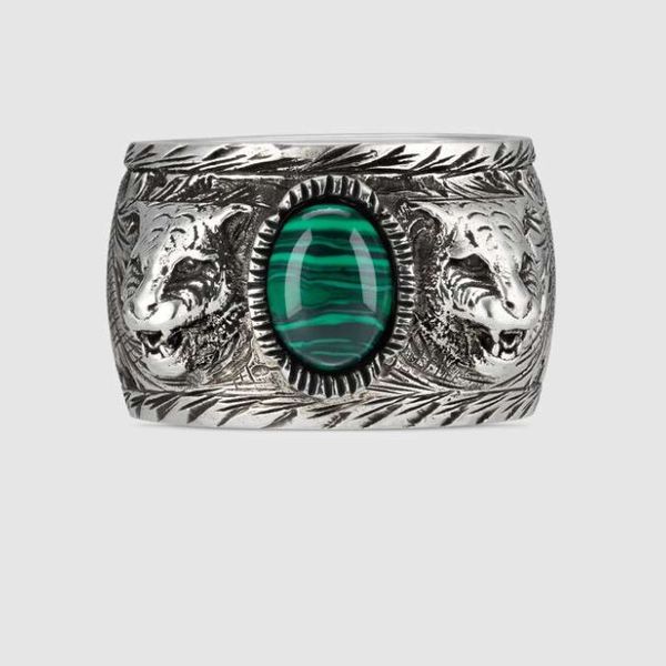 2023 fashion new designer ring luxury green resin gemstone double cat ring retro couple tiger ring no box, Golden;silver
2023 fashion new designer ring luxury green resin gemstone double cat ring retro couple tiger ring no box, Golden;silver