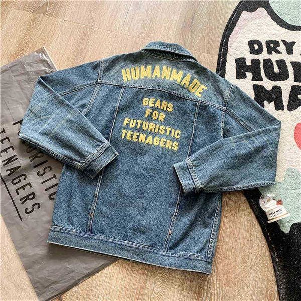 men's jackets human made denim work men women high-quality girls dont cry embroidery cowboy jacket j8n3 1 cyhy, Black;brown
men's jackets human made denim work men women high-quality girls dont cry embroidery cowboy jacket j8n3 1 cyhy, Black;brown