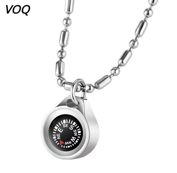 pendant necklaces voq outdoor survival rescue compass stainless steel bead chains long necklace for men and women adventure travel6086219, Silver
pendant necklaces voq outdoor survival rescue compass stainless steel bead chains long necklace for men and women adventure travel6086219, Silver