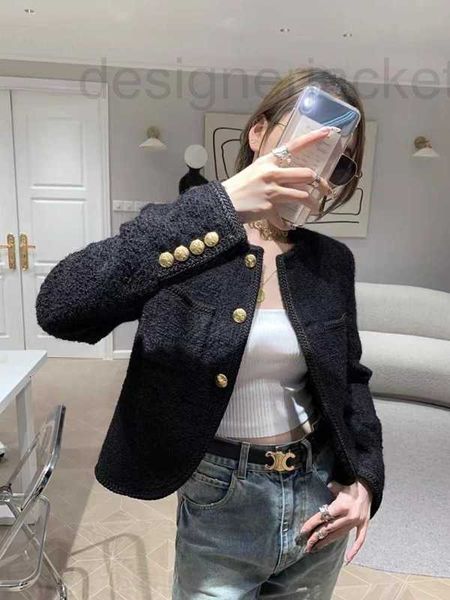 women's jackets designer brand 2023 women autumn winter fashion jacket grade metal buckle tweed casual black coat spring cardigan birth, Black;brown
women's jackets designer brand 2023 women autumn winter fashion jacket grade metal buckle tweed casual black coat spring cardigan birth, Black;brown