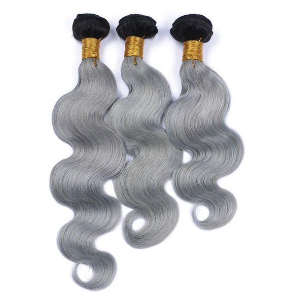 9a virgin brazilian 1bgrey ombre human hair 3pcs body wave hair extensions dark roots silver grey ombre brazilian human hair weav5439617, Black
9a virgin brazilian 1bgrey ombre human hair 3pcs body wave hair extensions dark roots silver grey ombre brazilian human hair weav5439617, Black