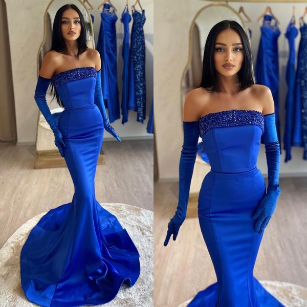 elegant royal blue prom dresses sequins strapless mermaid party evening gowns formal long special occasion dress, Black
elegant royal blue prom dresses sequins strapless mermaid party evening gowns formal long special occasion dress, Black