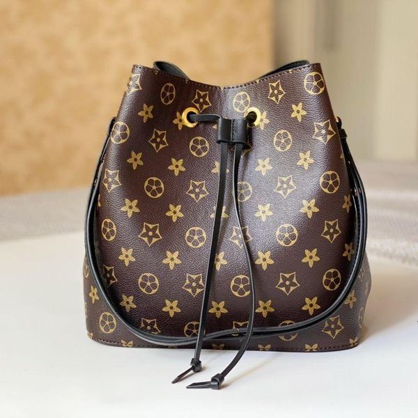 

1 -1hot Designers Sale Vintage Bucket Bag Flowers Handbag Wallet Women Bags Handbags Purses Genuine Leather Crossbody Shoulder Bag TPVg, Red