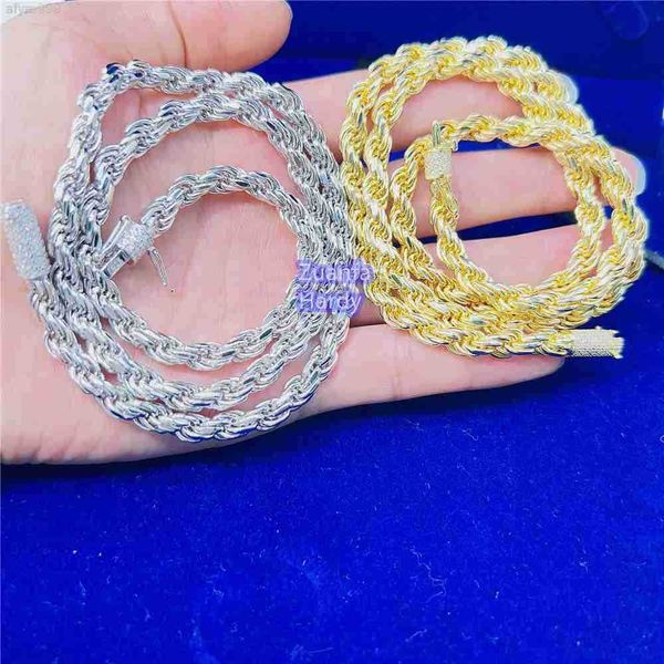 6mm moissanite pass tester gold plated diamond clasp necklace 925 sterling silver rope chain
6mm moissanite pass tester gold plated diamond clasp necklace 925 sterling silver rope chain