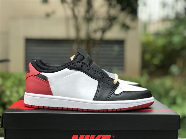 2023 authentic 1 low og black toe white black red leather men women sports sneakers with original box cz0790-106
2023 authentic 1 low og black toe white black red leather men women sports sneakers with original box cz0790-106