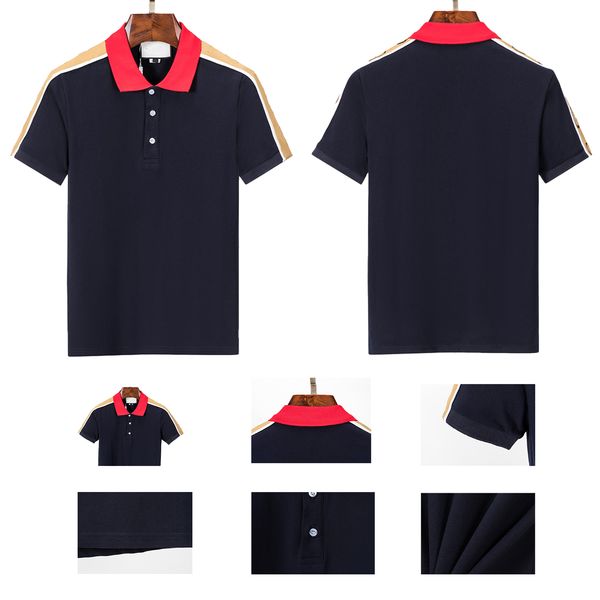 summer menswear designer polo shirt embroidered alphabet men's lapels slim fit breathable brand short sleeve t-shirt men's fashion, White;black
summer menswear designer polo shirt embroidered alphabet men's lapels slim fit breathable brand short sleeve t-shirt men's fashion, White;black