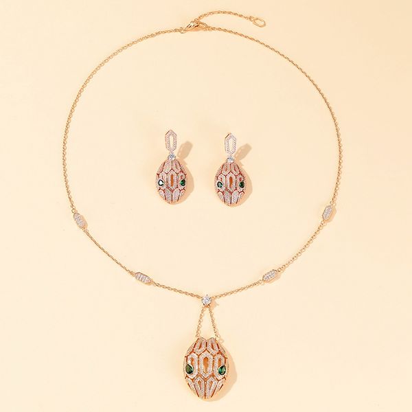 designer collection style necklace stud earrings hollow out settings full diamond plated gold green eyes snake serpent snakelike pendant jew, Silver
designer collection style necklace stud earrings hollow out settings full diamond plated gold green eyes snake serpent snakelike pendant jew, Silver