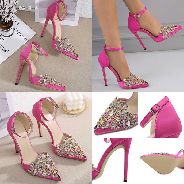 summer sandals stiletto women high heels shoes fashion pointed toe female rhinestones ankle buckle strap ladies pumps 230511, Black
summer sandals stiletto women high heels shoes fashion pointed toe female rhinestones ankle buckle strap ladies pumps 230511, Black