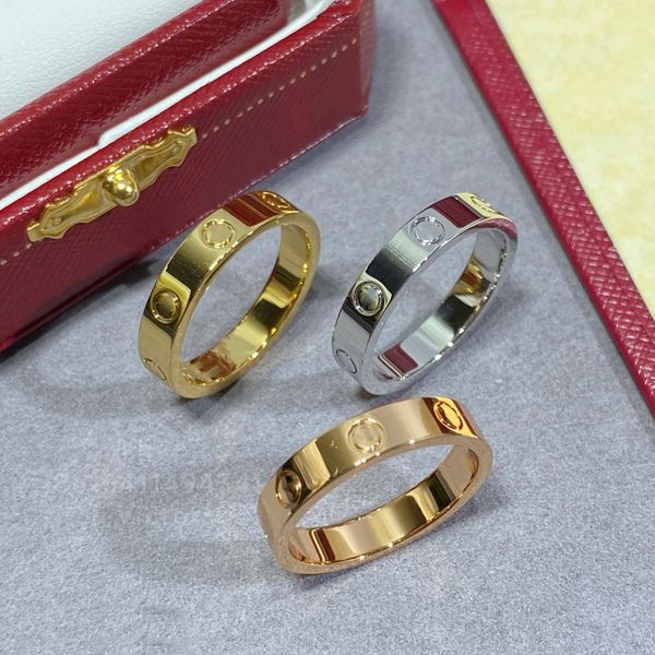 love ring 3.6mm thin wedding ring couple gold plated 18k designer for woman for man t0p quality official reproductions fashion luxury annive, Silver
love ring 3.6mm thin wedding ring couple gold plated 18k designer for woman for man t0p quality official reproductions fashion luxury annive, Silver