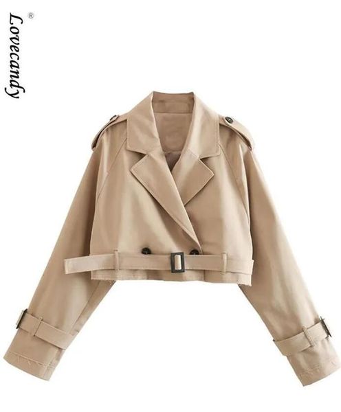 women's jackets cropped trench khaki lapel collar jackets coat female long sleeve with belt single button short spring streetwear s, Black;brown
women's jackets cropped trench khaki lapel collar jackets coat female long sleeve with belt single button short spring streetwear s, Black;brown