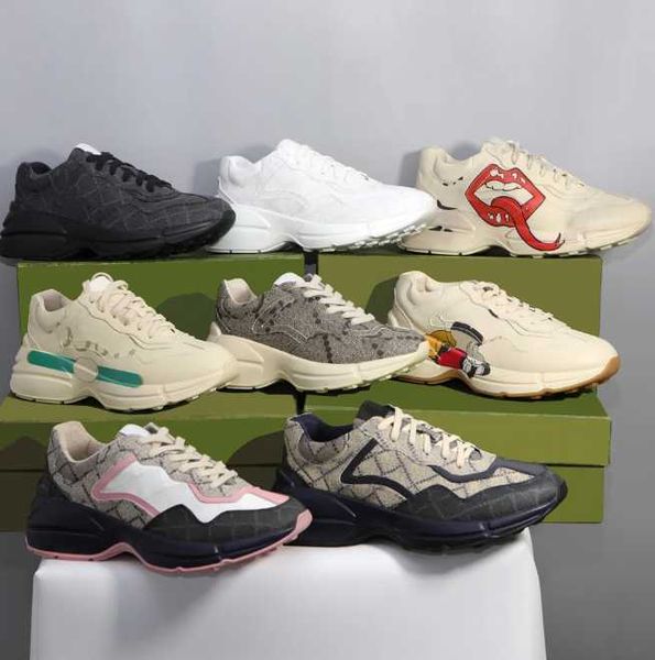 Designer shoes Rhyton Sneakers Multicolor Sneakers Beige Men Trainers Vintage Luxury Chaussures Ladies casual leather Shoes Sneaker with box size 35-45 dhgates, Color23
Designer shoes Rhyton Sneakers Multicolor Sneakers Beige Men Trainers Vintage Luxury Chaussures Ladies casual leather Shoes Sneaker with box size 35-45 dhgates, Color23