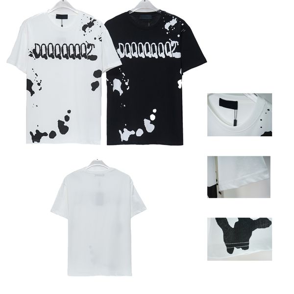 2023 summer men's t-shirt designer shirt color splash print fashion brand short sleeve couple t-shirt fashion european american high st, White;black
2023 summer men's t-shirt designer shirt color splash print fashion brand short sleeve couple t-shirt fashion european american high st, White;black