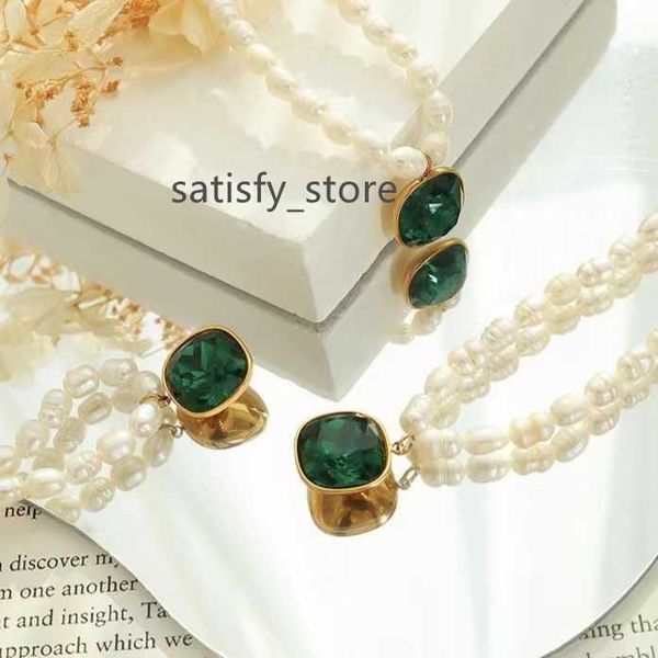 luxury jewelry mom mother gift designer moissanite 18 k charm chain stainless steel green emerald stone crystal pearl necklace, Silver
luxury jewelry mom mother gift designer moissanite 18 k charm chain stainless steel green emerald stone crystal pearl necklace, Silver