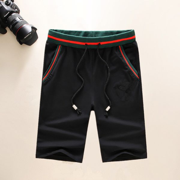 designer summer fashion street casual cotton shorts solid color printed board beach pants m-3xl z3, White;black 
designer summer fashion street casual cotton shorts solid color printed board beach pants m-3xl z3, White;black