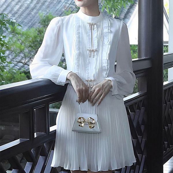 casual dresses s-elf-portrait chiffon pleated dress round neck long sleeve mini dress for women, Black;gray
casual dresses s-elf-portrait chiffon pleated dress round neck long sleeve mini dress for women, Black;gray