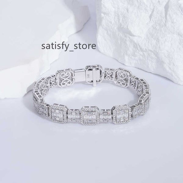 starsgem custom design bracelet 14k white moissanite chain tennis bracelet for women man, Silver
starsgem custom design bracelet 14k white moissanite chain tennis bracelet for women man, Silver