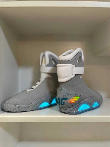 2023 automatic laces shoes air mag sneakers marty mcfly's led man back to the future glow in the dark gray mcflys sneaker with uk 6-12, Black
2023 automatic laces shoes air mag sneakers marty mcfly's led man back to the future glow in the dark gray mcflys sneaker with uk 6-12, Black