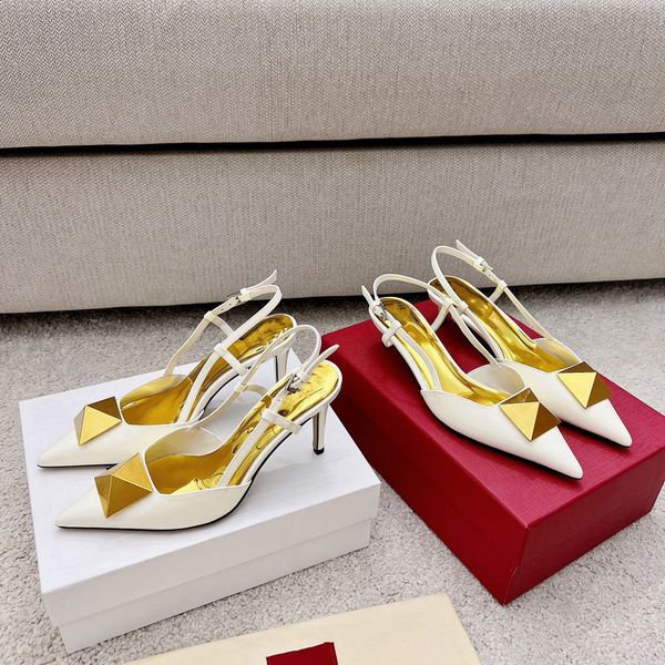 luxury women's sandals brand designer high heels metal buckle shoes women slingback pumps pointed toe stiletto evening party shoes 35-4, Black
luxury women's sandals brand designer high heels metal buckle shoes women slingback pumps pointed toe stiletto evening party shoes 35-4, Black
