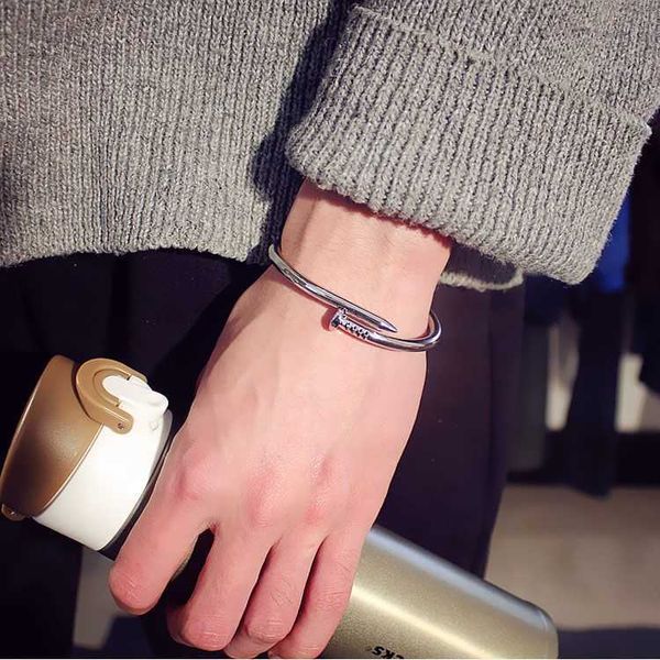 original boutique titanium steel nail bracelet ins niche design for male and female couples high-end gift pebx bf3o, Black
original boutique titanium steel nail bracelet ins niche design for male and female couples high-end gift pebx bf3o, Black