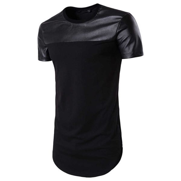 wholesale splicing men clothes men's short-sleeved casual shirts cotton leather t-shirt, White;black
wholesale splicing men clothes men's short-sleeved casual shirts cotton leather t-shirt, White;black