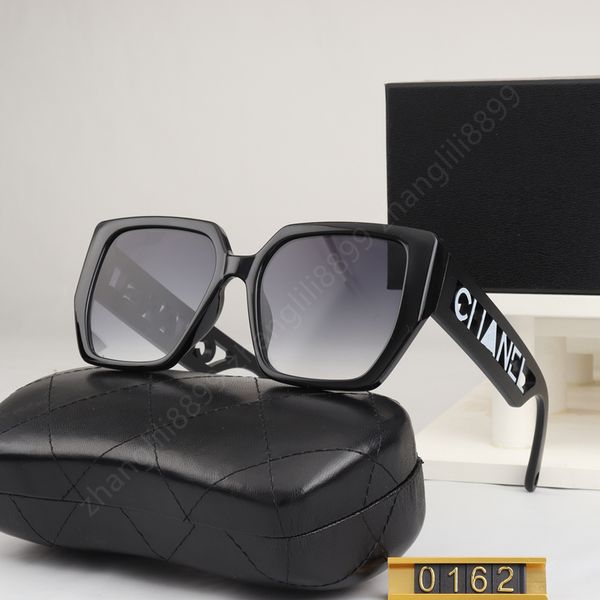 

luxury designer sunglasses for women summer style anti-ultraviolet retro plate square full frame glasses uv400 eyewear with box, White;black