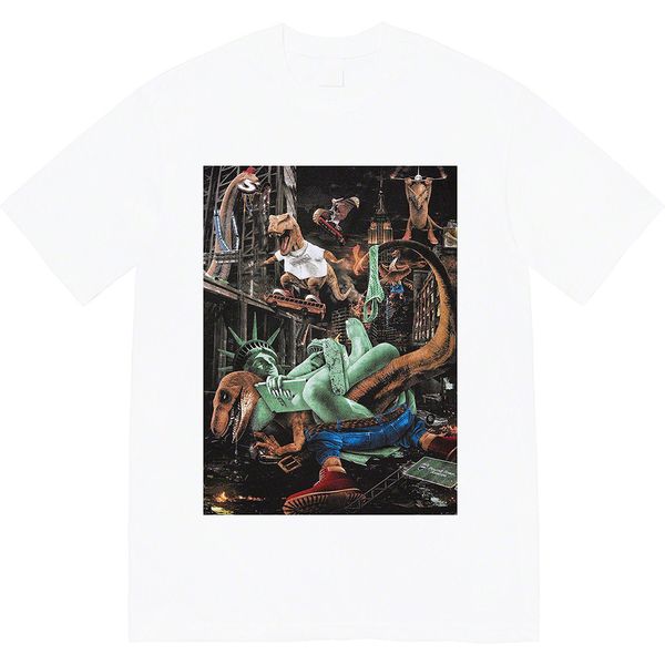 23ss new woman men's t-shirts high end classic cartoon t-rex destroys cities tee vacation summer fashion breathable beach casual street, White;black
23ss new woman men's t-shirts high end classic cartoon t-rex destroys cities tee vacation summer fashion breathable beach casual street, White;black