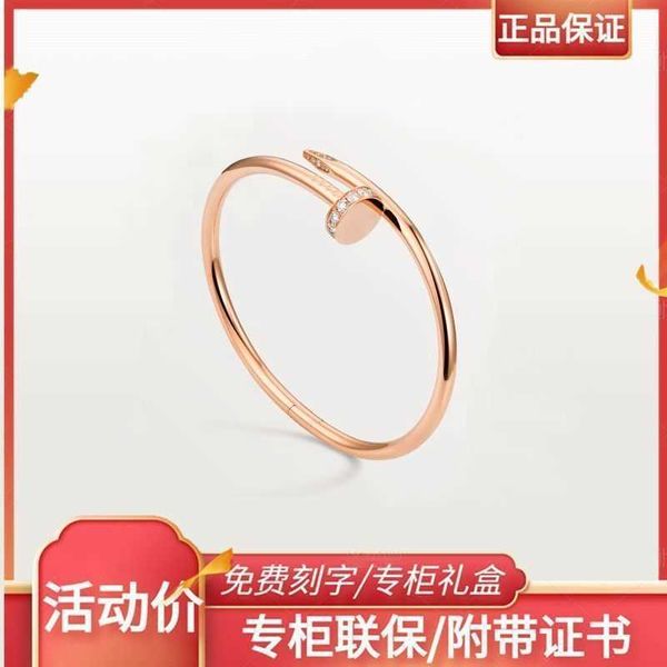 designer new netizen 18k rose gold nail bracelet with colorless gift for girlfriend high end light luxury edition, Black
designer new netizen 18k rose gold nail bracelet with colorless gift for girlfriend high end light luxury edition, Black