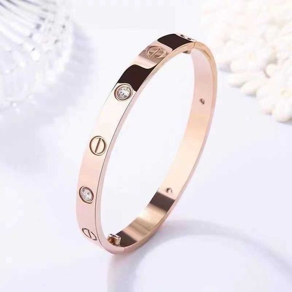 new classic 18k rose gold love bracelet for men and women wide narrow edition diamond four couple colorless pmus, Black
new classic 18k rose gold love bracelet for men and women wide narrow edition diamond four couple colorless pmus, Black