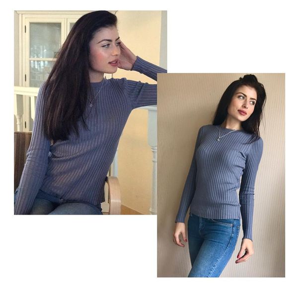 sweaters women sweater pullover basic ribbed sweaters cotton knitted solid crew neck with thumb hole, White;black
sweaters women sweater pullover basic ribbed sweaters cotton knitted solid crew neck with thumb hole, White;black