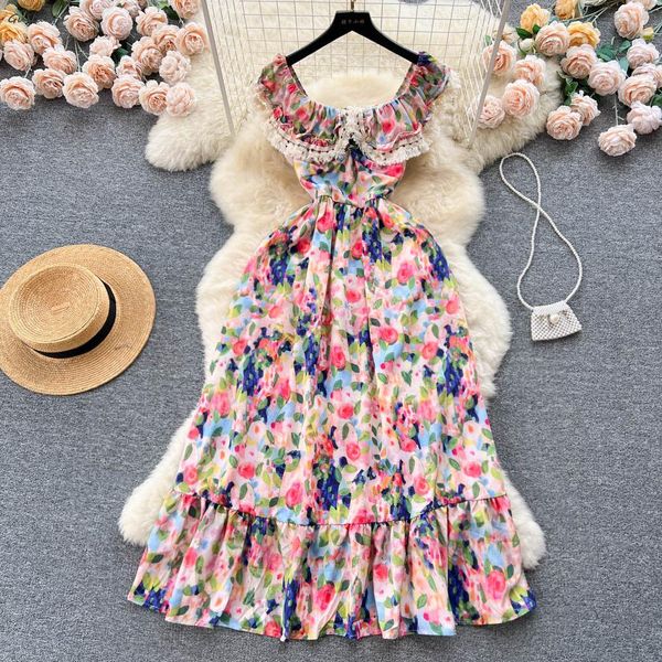 casual dresses 2023 summer backless beach maxi dress women slash neck sleeveless print floral vintage long dress elegant evening party dress, Black;gray
casual dresses 2023 summer backless beach maxi dress women slash neck sleeveless print floral vintage long dress elegant evening party dress, Black;gray