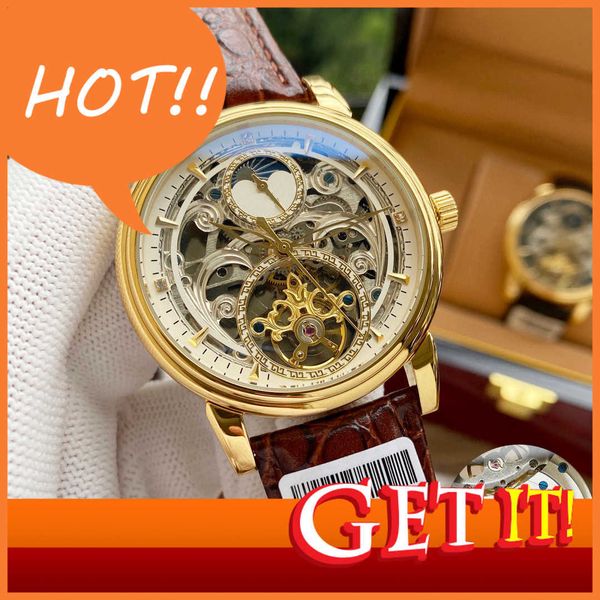 design brand men's mechanical watch men's temperament busins multifunctional large dial y automatic hollow belt watch, Slivery;brown
design brand men's mechanical watch men's temperament busins multifunctional large dial y automatic hollow belt watch, Slivery;brown