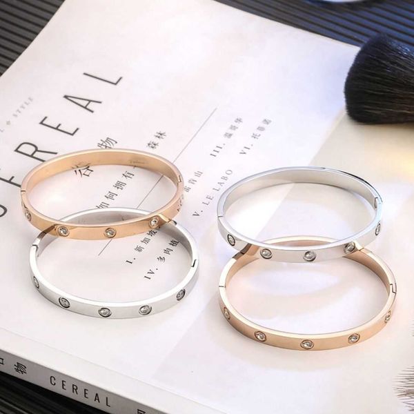 high version high sense bracelet with diamond titanium steel color fast new rose gold lovers clasp valentine's day gift for men and wom, Black
high version high sense bracelet with diamond titanium steel color fast new rose gold lovers clasp valentine's day gift for men and wom, Black
