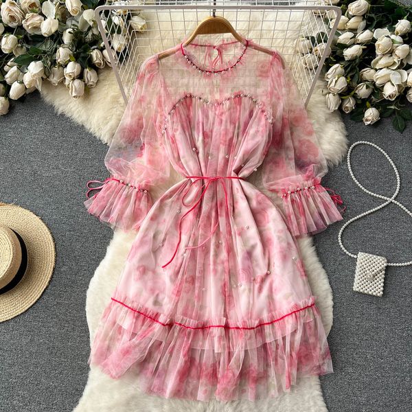 casual dresses french sweet a-line dress women new fashion summer gauze long sleeve lace beads elegant party vestidos de fiesta 2023, Black;gray
casual dresses french sweet a-line dress women new fashion summer gauze long sleeve lace beads elegant party vestidos de fiesta 2023, Black;gray