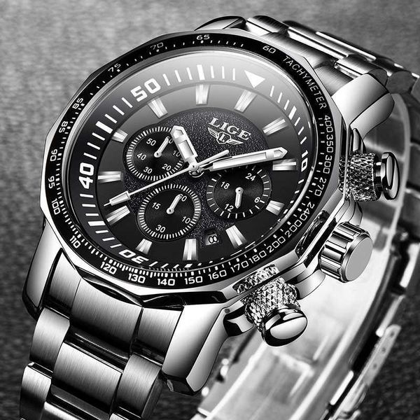 lige brand luxury mens watches full steel watch male military sport waterproof men quartz clock relogio masculino 230605, Slivery;black
lige brand luxury mens watches full steel watch male military sport waterproof men quartz clock relogio masculino 230605, Slivery;black