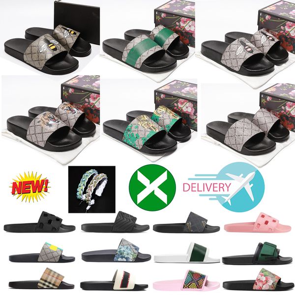 2023 luxury designer slippers for women mens slides floral brocade flats gear bottom tiger snaker ace bee flop flip scuffs casual fashion be, Black
2023 luxury designer slippers for women mens slides floral brocade flats gear bottom tiger snaker ace bee flop flip scuffs casual fashion be, Black
