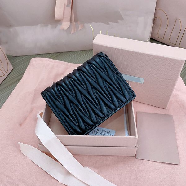 genuine leather wallet for women fashion designer mini bag black pink colors womens handbag purse cards holder with box, Red;black
genuine leather wallet for women fashion designer mini bag black pink colors womens handbag purse cards holder with box, Red;black